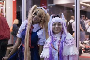 Tohru and Kanna Kamui cosplayers at Anime Central 2018