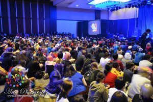 Audience at a concert at Anime Midwest 2014