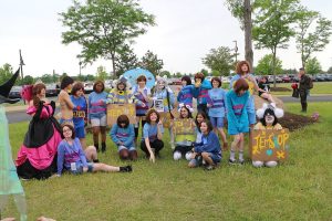 Undertale cosplay group gathering outdoors at Colossalcon 2016 in Sandusky, Ohio