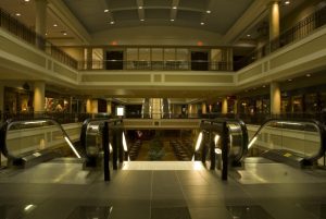 Central Bank Center (formerly Lexington Center) at night, venue of Lexington Comic & Toy Con
