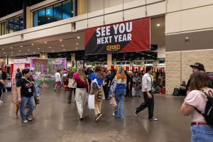 Attendees on the exhibition floor at MegaCon Orlando 2026