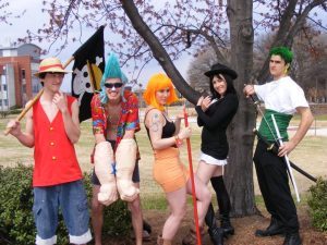 Straw Hat Pirates cosplay group from One Piece at MomoCon 2008