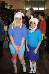 Finn and Fionna cosplayers at Rhode Island Comic Con 2013