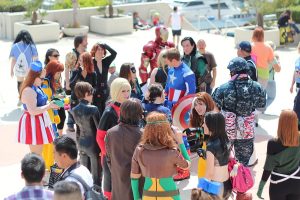 Marvel cosplay gathering at San Diego Comic-Con 2012