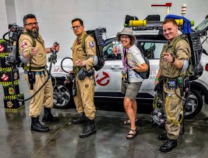 Ghostbusters cosplayers at Tidewater Comicon 2025 in Virginia Beach