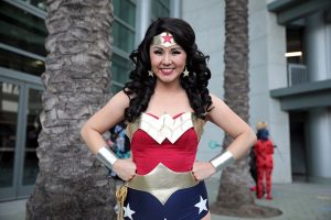 Wonder Woman cosplayer at WonderCon 2022, Anaheim Convention Center
